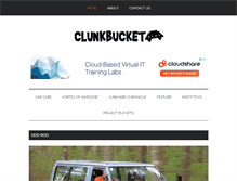 Tablet Screenshot of clunkbucket.com
